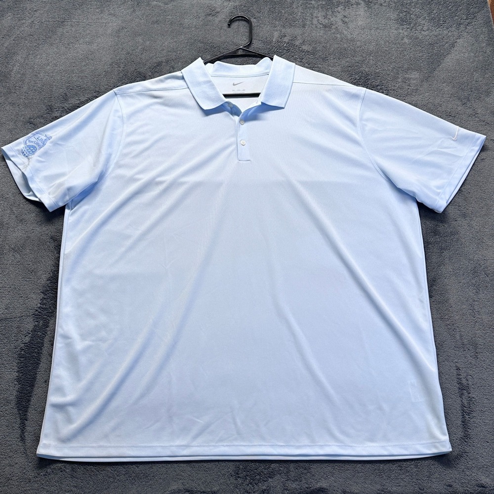 Nike Polo Shirt Mens 3XL Light Blue Links for Little Ones Golf DC1963-423